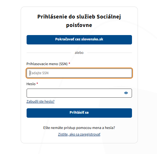 eup prihlasovanie