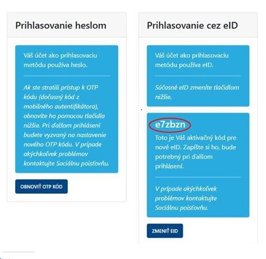 eup - prihlasovanie
