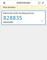 Jednorazový kód v rozšírení prehliadača