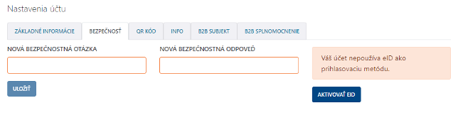 Obrázok 73: Aktivácia eID