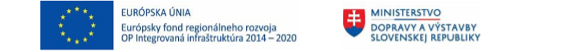 Logo europskej únie a Ministerstva dopravy a výstavby SR