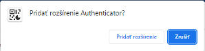 Potvrdenie rozšírenia