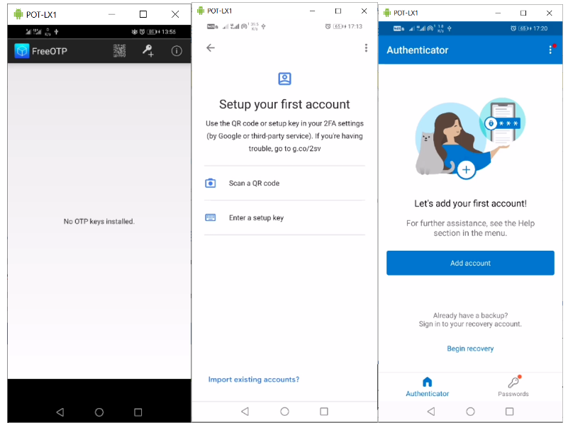 Prostredie autentifikátora