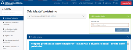 Zobrazenie po akceptácii podmienok.